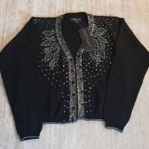 Karen Kane, Women's size M, black, sequin sweater